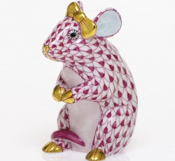 Herend Mouse w/ Bow