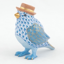 Herend Bird w/ Hat