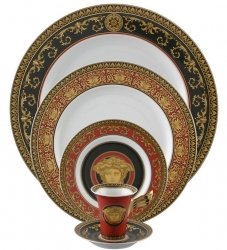 Versace Medusa Red Dinnerware