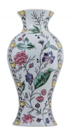 Gien Pivoines Bleues Japanese vase