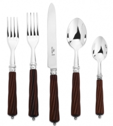 Alain Saint Joanis Montana Rosewood Silverplate Flatware