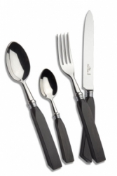 Alain Saint Joanis Monaco Ebony Stainless Flatware