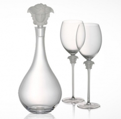 Versace Medusa Lumiere Short Stem White Wine Glass