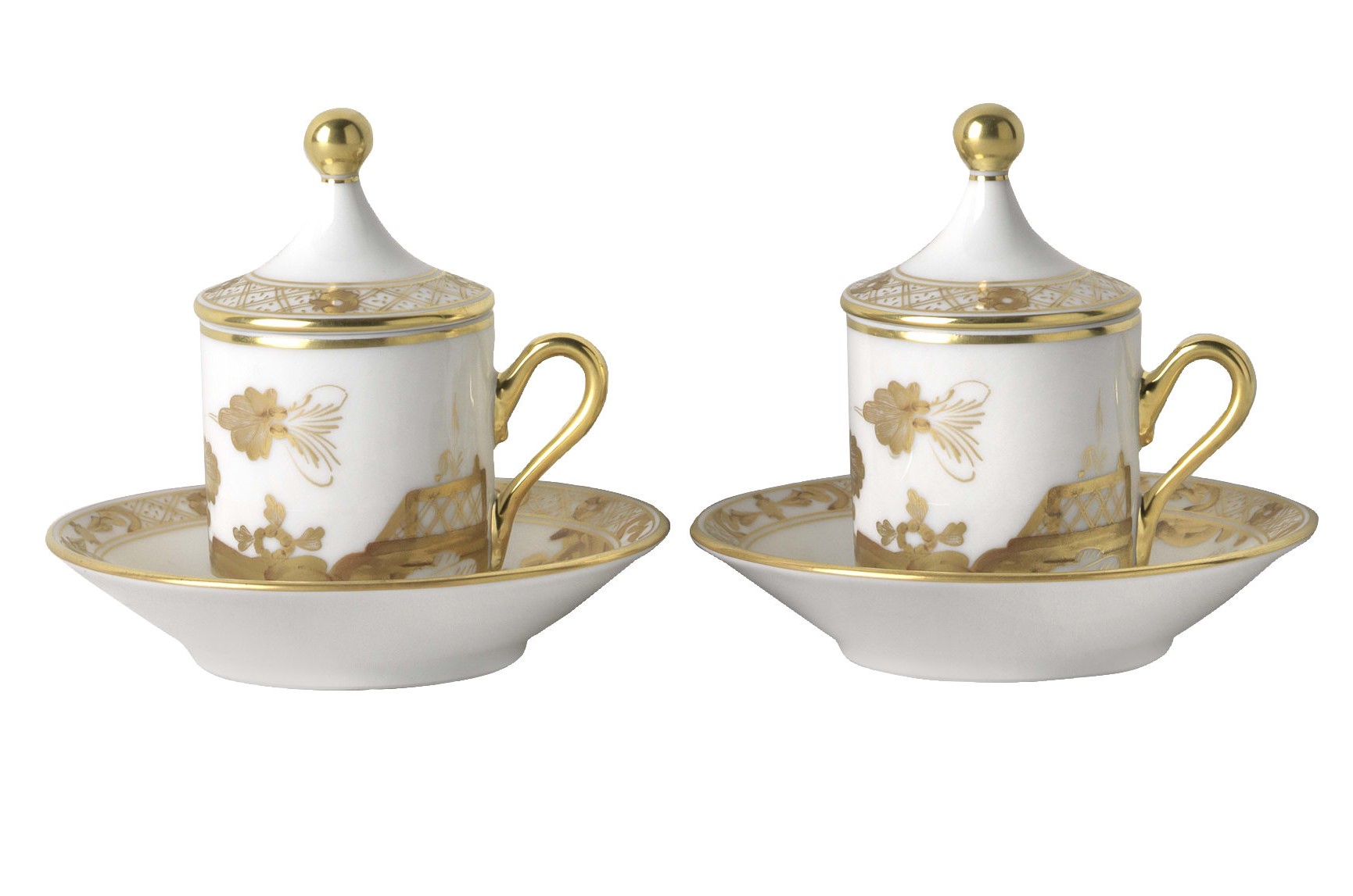 Ginori 1735 Espresso Cups And Saucers Oriente Italiano