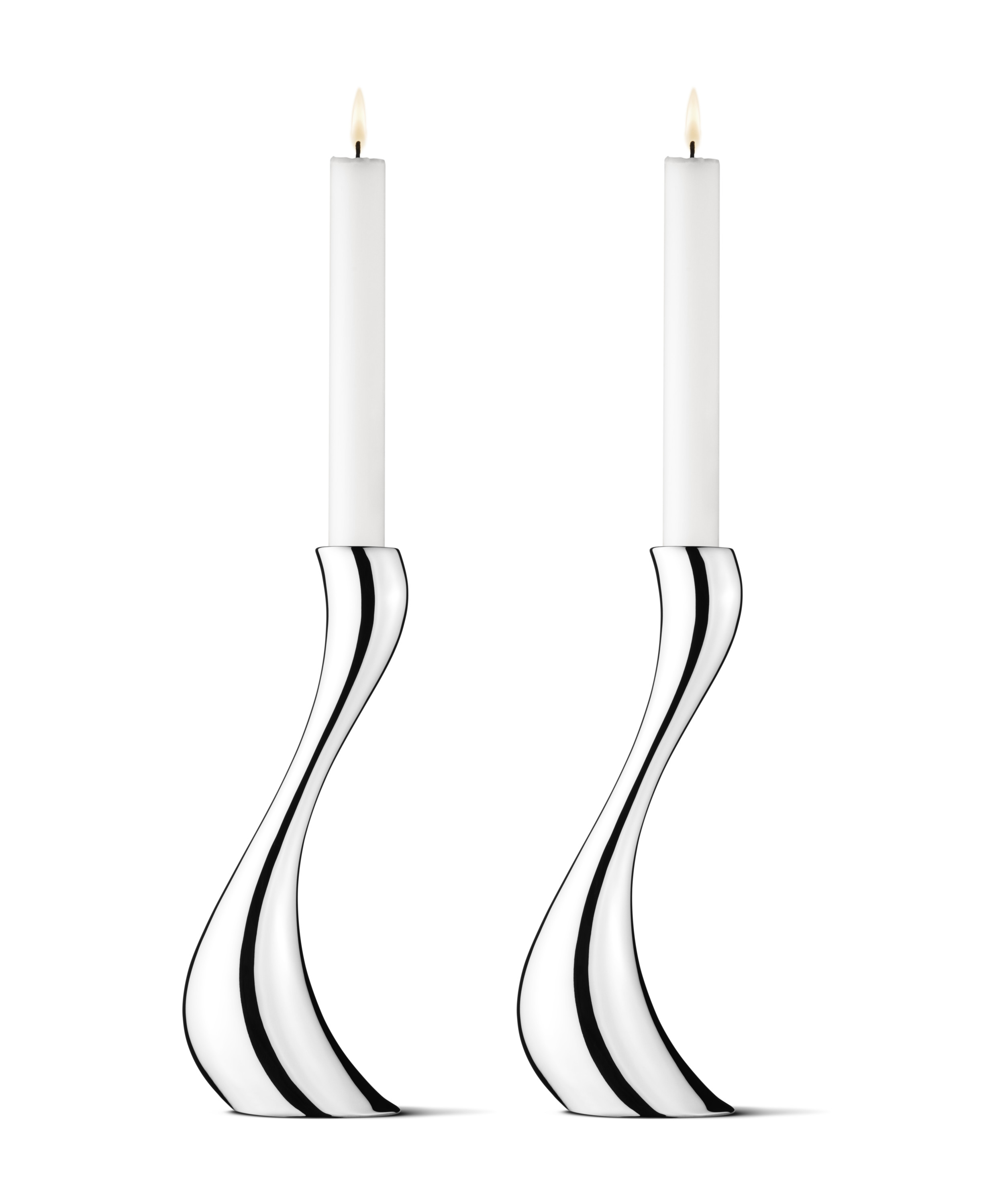 Georg Jensen Cobra Large Candleholder - Set 2_Georg Jensen Cobra ...