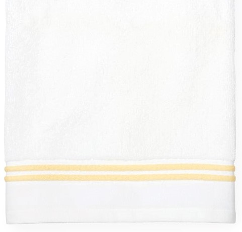 Aura Bath Towel White/Black 30x60