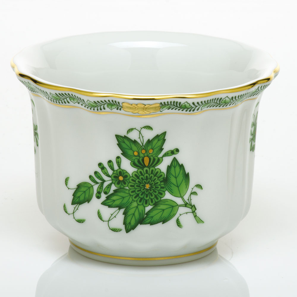 Herend Mini Cachepot - Chinese Bouquet Green