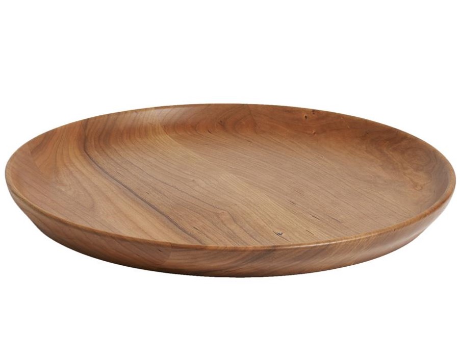 round wood serving platter