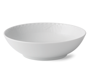 Royal Copenhagen White Fluted Half Lace Bowl - 1 qt