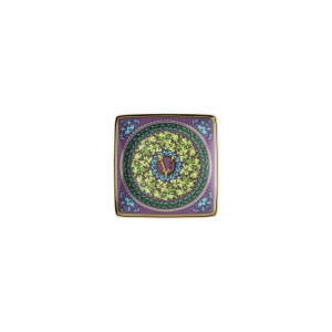 Versace Barocco Mosaic Square Canape Dish - 4 3/4"