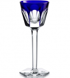 Baccarat Harcourt Rhine Wine - Blue