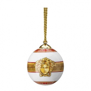 Versace Medusa Amplified Golden Coin Globe Ornament