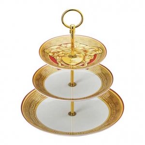 Versace Medusa Amplified Golden Coin 3 Tier Etagere