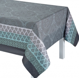 Le Jacquard Francais Bastide Grey Coated tablecloth 59" x 86"