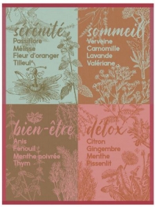 Le Jacquard Francais Serenites Pink Tea Towel - Set 4