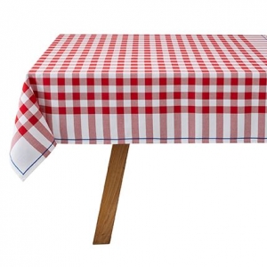 Le Jacquard Francais Bistrot Francais Red Tablecloth - 59" x 102"