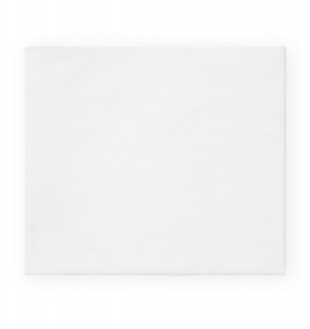 Sferra Corto Celeste White Twin Flat Sheet 74 x 114