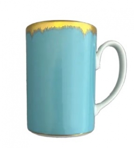 Mottahedeh Chelsea Feather Turquoise Mug