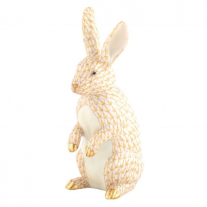 Herend Medium Standing Rabbit - Butterscotch