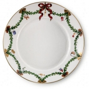 Royal Copenhagen Star Fluted Christmas Salad Plate - 8.75"