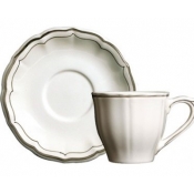 Gien Filets Taupe Tea Saucer