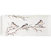 Gien Les Oiseaux De La Foret Oblong Serving Tray