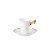 Versace Medusa D'Or After Dinner Cup + Saucer - 3oz.