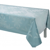 Le Jacquard Francais Syracuse Aqua Coated Tablecloth 69X69