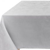 Le Jacquard Francais Tivoli Pearl Tablecloth - 94" x 94"