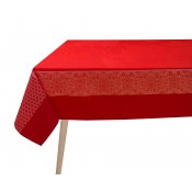 Le Jacquard Francais Voyage Iconique Red Tablecloth - 68" Square