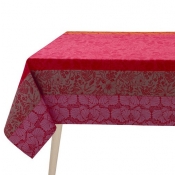 Le Jacquard Francais Cottage Pink Tablecloth - 69" x 98"