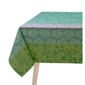 Le Jacquard Francais Cottage Green Tablecloth - 69" x 98"