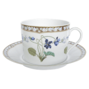 Haviland Imperatrice Eugenie Cappuccino Cup & Saucer