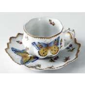 Anna Weatherley Spring in Budapest Ruffled Cup & Saucer