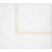 Sferra Grande Hotel White/ Banana King Duvet Cover 106X92