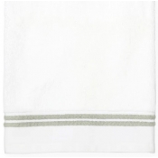 Sferra Aura White / Celadon Bath Sheet - 40X70