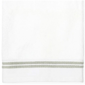 Sferra Aura White / Celadon Bath Towel - 30X60