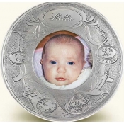 Match Pewter Baby Frame - Hand Engraved