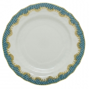 Herend Fishscale Turquoise Bread & Butter Plate - 6"