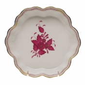 Herend Chinese Bouquet Raspberry Fruit Bowl 6.25"D