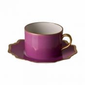 Anna Weatherley Anna's Palette Purple Orchid Tea Saucer