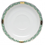 Herend Chinese Bouquet Garland Green Tea Saucer