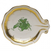 Herend Large Shell Dish - Green