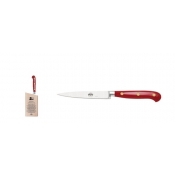 Berti Red Lucite Curved Paring Knife