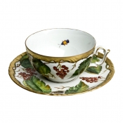 Anna Weatherley Wildberry Red Tea Cup & Saucer