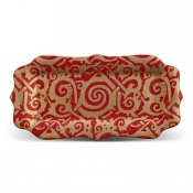 L'Objet Fortuny Rectangular Platter- Maori Red