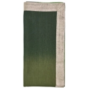 Kim Seybert Dip Dye Napkin Olive / Green - Set 4