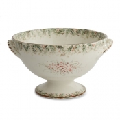 Arte Italica Natale Footed Bowl w/ Handles - 13.25"