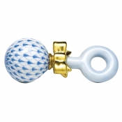 Herend Baby Rattle Blue