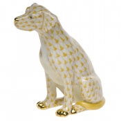 Herend Seated Dog - Butterscotch